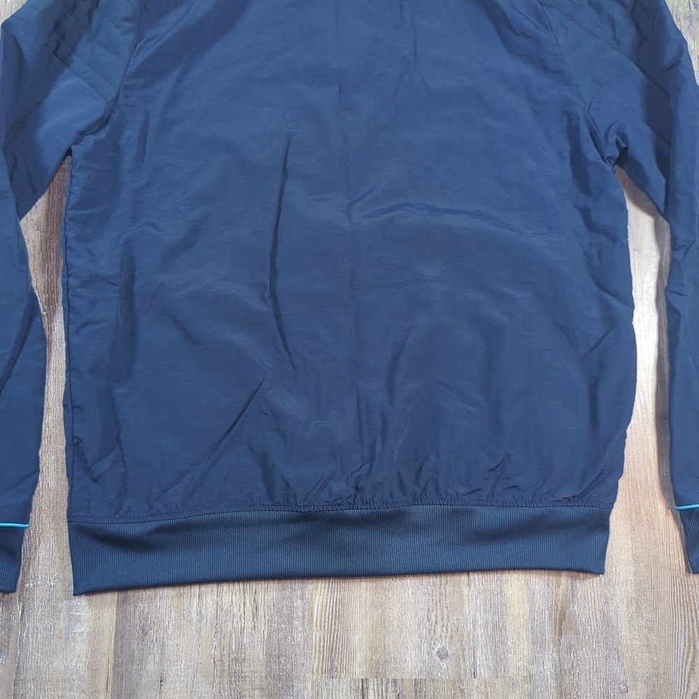 AT&T Jacket Mens Medium Tall Blue Work Uniform Anthony Bomber Windbreaker Work - Picture 9 of 12